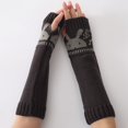 thumbnail image 3 of Winter Arm Sleeves Rabbit Cute Elastic Unisex Thumb Hole Arm Warmers Arm Covers, 3 of 10