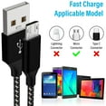 thumbnail image 2 of Micro USB Cable USB 2.0 A-Male to Micro B Cable Fast Charging Cord High Speed USB Durable Android Charger Cable (1 Pack, 6ft), 2 of 6