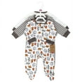 thumbnail image 2 of Touched by Nature Organic Cotton Sleep and Play, Neutral Endangered Safari, 0-3 Months, 2 of 5