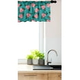 thumbnail image 3 of Floral Window Valance Pack of 2, Pure First Love Represented Begonia Flower Pattern, Rod Pocket Curtain Valances for Kitchen Bedroom, 54" X 18", Blush Dark Coral, by Ambesonne, 3 of 3