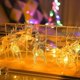 thumbnail image 2 of Guirnaldas de luces navideñas, guirnaldas de luces Led de reno blancas cálidas con pilas, decoración navideña, 10 guirnaldas de luces Led, 2 of 3