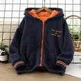 thumbnail image 2 of Coerni Toddler Boys Girls Long Sleeve Winter Fleece Zip Hoodie Coat Thicken Warm Girls Winter Coats Warm Snow Clothes, 2 of 5