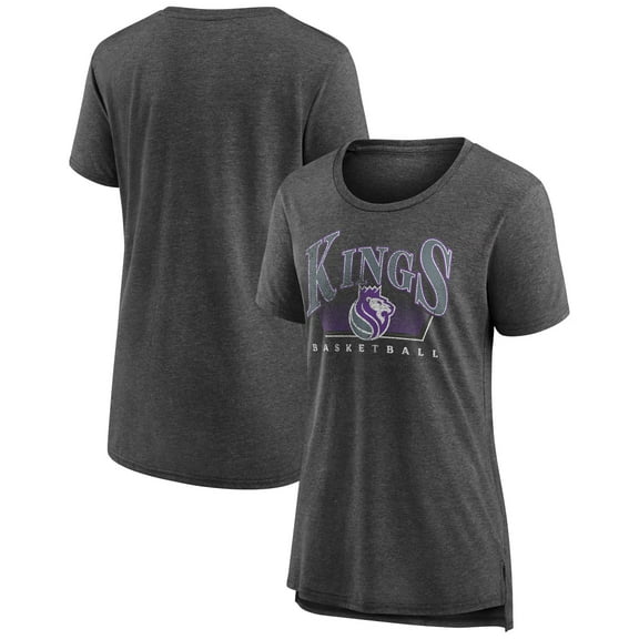Women's Gray Sacramento Kings Selection Tri-Blend T-Shirt