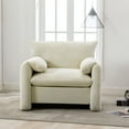 thumbnail image 7 of Modern Style Chenille Oversized Armchair, Accent Chair, 38.6’’ W Single Sofa, for Living Room, Bedroom, Beige, 7 of 7