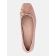 thumbnail image 3 of Time and Tru Women's String Bow Block Heel Ballet Shoes, Wide Width Available, 3 of 5