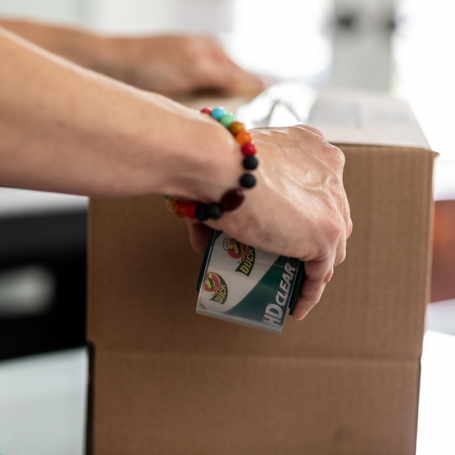 Paquet de 4 rubans d'emballage résistants HD Clear de marque Duck, Paq. de 4, 48mm x 50m