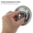 thumbnail image 4 of 2pcs Stainless Steel Pot Lid Small Pan Lid Saucepan Cover Pots Cover Seasoning Pot Cover Saucepan Lid Small Cookware Lids for Pans Cup 10cm, 4 of 6