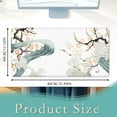 thumbnail image 2 of Birds Desk Mat,Japanese Wave Gaming Mouse pad 31.5 x 15.7 in Extended Mousepad Non-Slip Rubber Base, Stitched Edges Keyboard Mouse Mat Desk Pad for Office Home and Game, 2 of 6