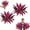 2pcs Purple + Red, variant on 2Pcs Large Artificial Boston Fern and Dragon's Blood Tree Plants,Realistic Fake Potted Plants,UV Resistant Faux Tropical Plant for Front Porch Garden Patio