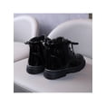 thumbnail image 5 of UKAP - Botas de combate para niños y niñas, botines impermeables, botas de piel sintética con cordones y cremallera, 5 of 5