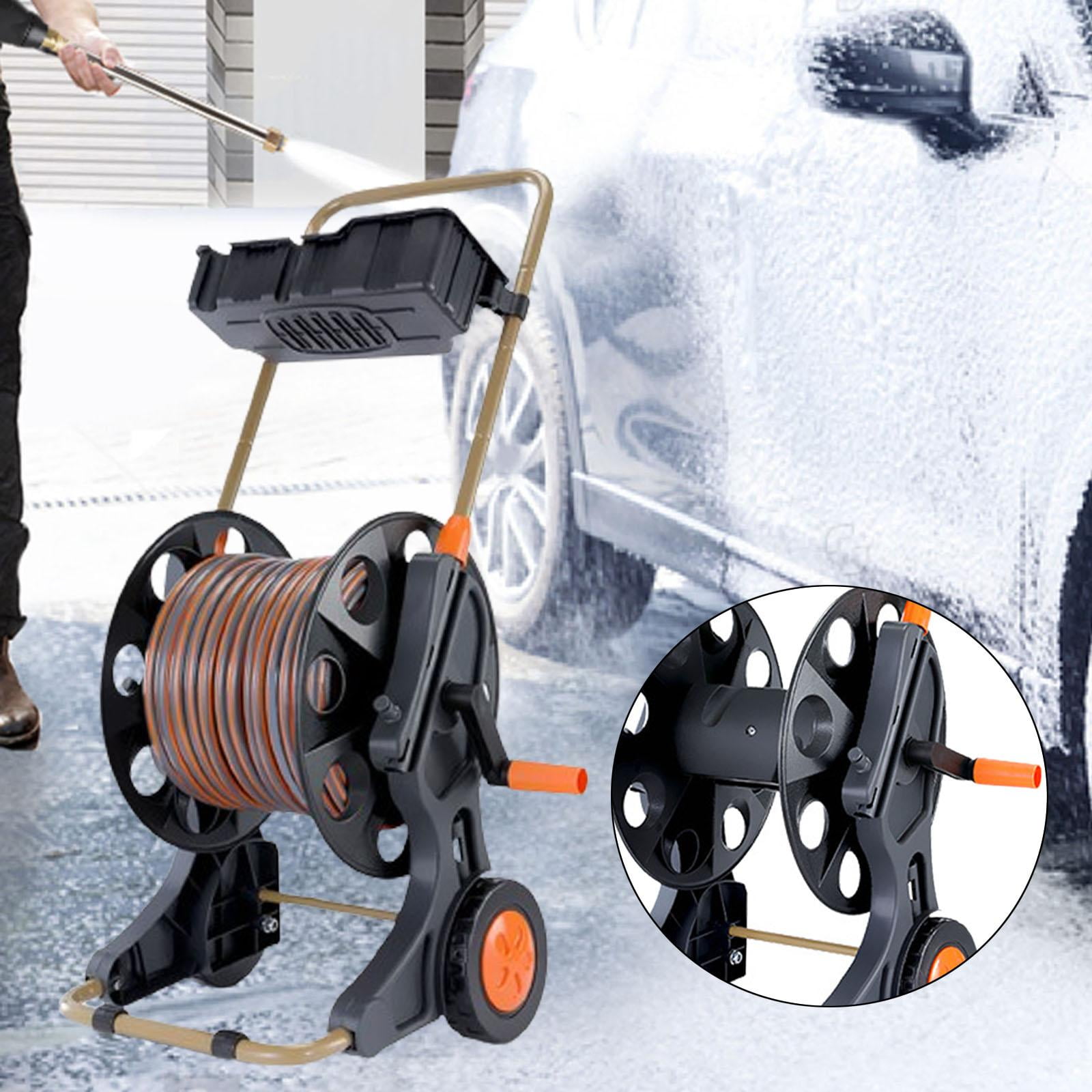 figatia Garden Hose Reel Cart Pipe Storage Rack,Stable,Tool Household,Hose Organizer Water Hose Holder for Outside Lawns Gardens Yard