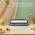 thumbnail image 3 of 304 Stainless Steel Bento Box, Divided Design, Microwave Safe, Leak Proof, Portable Lunch Container For Students, Office Workers, 700ml Capacity, 3 of 8