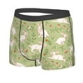 thumbnail image 2 of Naloa Cute Rabbit And Flower Print Mens Underwear - Boxers for Men, Classic Briefs for Men, 2 of 9