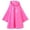 Hot Pink, variant on Raincoat for Boys Girls Cartoon 3D Ponchos Thin Coat Hooded Waterproof Kids Rain Gear