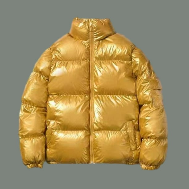 BADHUB Men's Winter Puffer JacketBig & Tall Stand Collar Water