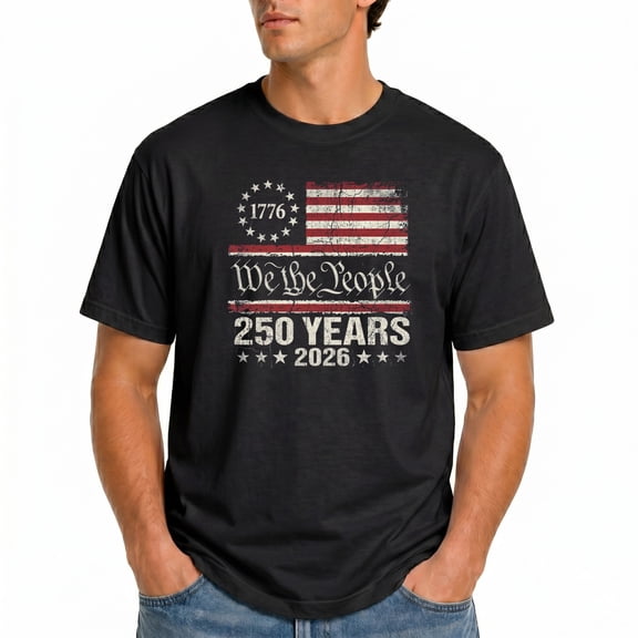 250 Years American Anniversary 1776 2026 250th 4th July T-Shirt – Patriotic Celebration Theme – Unisex Independence Day