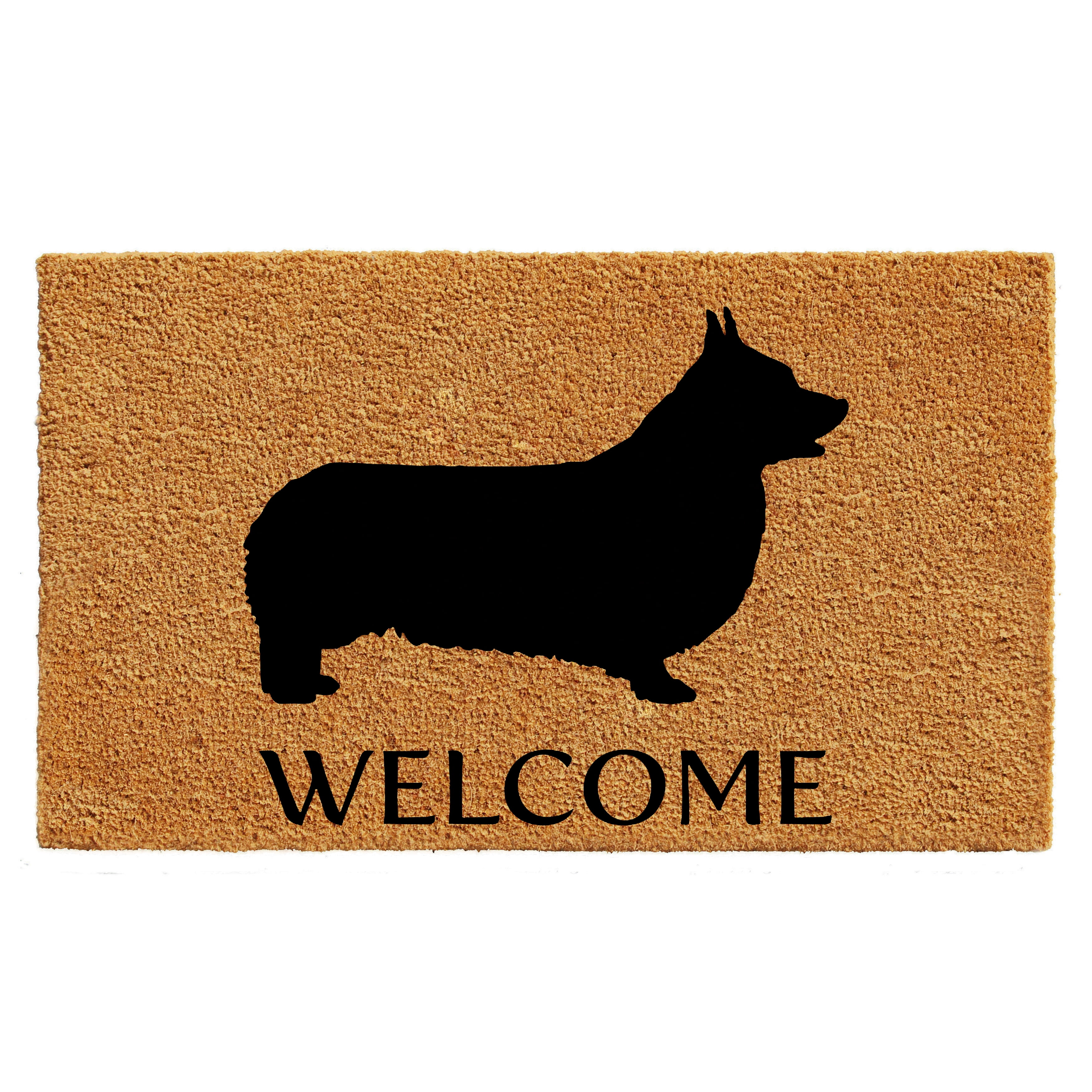 Calloway Mills Pembroke Welsh Corgi Outdoor Doormat 24" x 36"