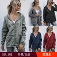 thumbnail image 2 of Chaqueta impermeable para senderismo al aire libre ligera con capucha y cremallera para mujer, 2 of 4