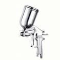 thumbnail image 4 of Pistola pulverizadora de pintura F-75, regadera neumática superior e inferior, pistola pulverizadora de alta atomización para pintura de muebles y automóviles, de aluminio, 4 of 5