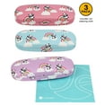 thumbnail image 5 of [4 PACK / 3 PACK], JAVOedge Printed Pattern Durable Hard Clamshell Eyeglass Case with Bonus Microfiber Cloth, 5 of 7