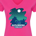 thumbnail image 4 of Inktastic Smoky Mountains Gatlinburg Tennessee with Bear Women's V-Neck T-Shirt, 4 of 5