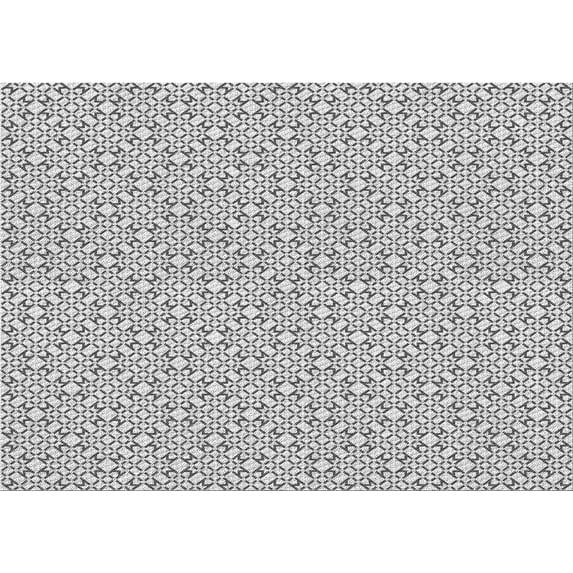 Ahgly Company Indoor Rectangle Patterned Platinum Gray Area Rugs, 7' x 9'
