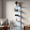 5 tier rgb-White, variant on 5-Tier Wall Shelf Unit with RGB Light, Floating Lack Shelf for Wall Storage, Wall Mounted Vertical Display Shelf for Bedroom Living Room Vanity, White