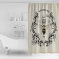 thumbnail image 2 of Shower Curtain Bathroom Set Vintage Farmhouse Bee Waterproof Fabric Shower Curtains with Grommets&Hooks Animal on Letter Privacy Bath Curtain for Bathtub 60x72in, 2 of 7
