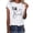 White, variant on Women's Team Bride Party T-Shirt, Bridesmaid Crew Neck Tee, Short Sleeve Casual Top for Bridal Party, 5 Colors, Sizes S-XXL