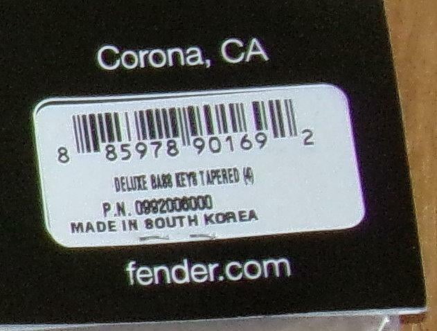 Fender® Deluxe Bass Tuners~Chrome~Fluted Shafts~J & P Bass~0992006000~Brand New