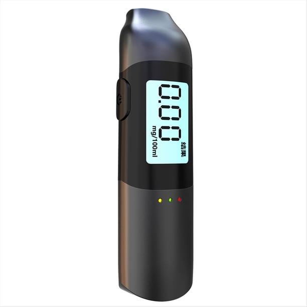 Alcoholimetro Digital Recargable por USB, Alcoholimetro de Alta Precision, Pantalla LCD, Profesional, Portatil