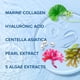 thumbnail image 3 of Mascarilla facial MAREE Colágeno con ácido hialurónico, paquete de 2 unidades, 12 unidades, 3 of 8
