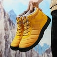thumbnail image 6 of Chenyee Mens Snow Boots Outdoor Non Slip Work Shoes Winter Trekking Furry Lined Warm Lace Up Ankle Booties, 6 of 7