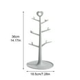 thumbnail image 4 of (Blue) Tree Shaped Coffee Cup Holder Mug Holder Kitchen Rack Simple Removable Jewelry Rack Hanging Drain Cup Holder (36*18.5cm)PP, 4 of 13