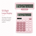 thumbnail image 5 of ZGDong Office Desktop Calculator 12-Digit Basic Standard Calculator with Large LCD Display Dual Power Solar Handheld Desktop Calculator for Office School Home Business, 5 of 8