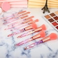 thumbnail image 3 of 10Pcs/Set Makeup Brush with Faux Crystal Handle Portable Multifunction Foundation Loose Powder Blush Eye Shadow Brow Lip Cosmetic Brush Kit, 3 of 8