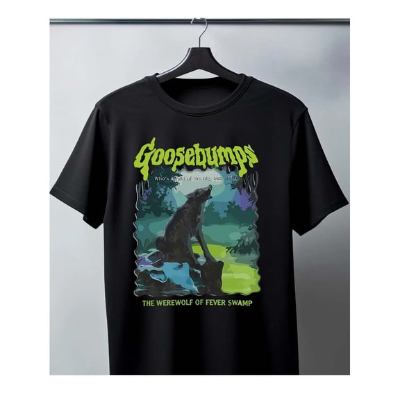 Goosebumps Werewolf Adventure Retro Fiction Print Cotton Unisex T-Shirt, up to Size 5XL