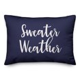 thumbnail image 2 of Creative Products Sweater Weather in Navy 14 x 20 Spun Poly Pillow, 2 of 3