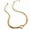 Necklace Gold, variant on Trendy titanium steel Cuban chain heart-shaped necklace, 18K gold-plated openwork flat snake chain heart pendant necklace for women.