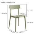 thumbnail image 2 of Patioflare Stacking Chair Set, Green, 2-Pack, 2 of 8