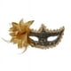 thumbnail image 1 of Moda Flor de lirio Cristal Diamantes de imitación Decoración Máscara facial de encaje veneciano para Halloween / Mascarada / Fiesta de disfraces (Dorado), 1 of 4