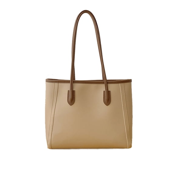Women's Leather Tote Bag for Daily Commuting, Office Work, Fall Winter Daily Use, Travel, Casual Outings, Soft Durable Shoulder Handbag with Zipper Pocket for Daily Essentials Storage