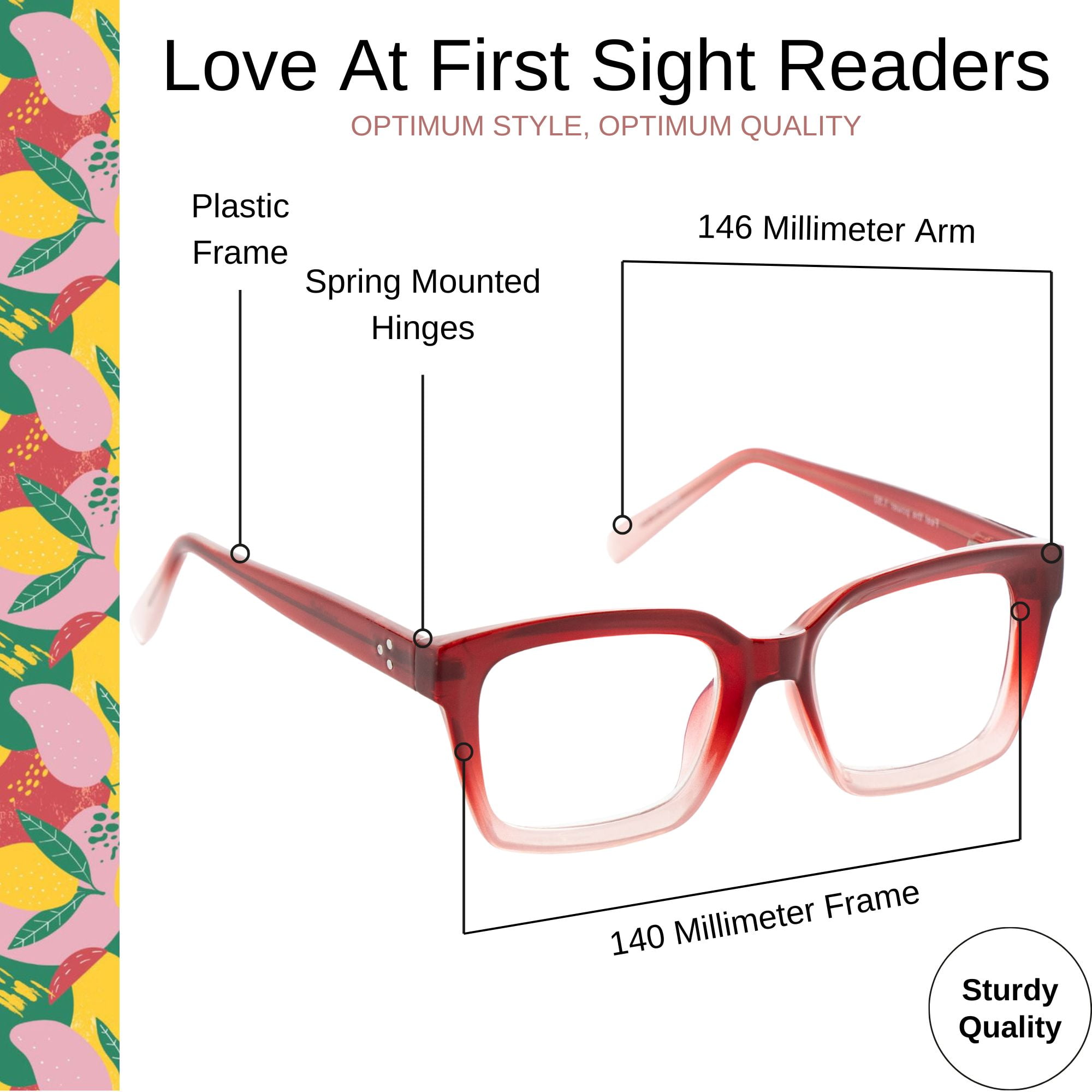 Optimum Optical Signature Blue Light Filtering Readers - Love at First Sight, +1.50