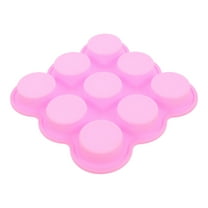 WHAMVOX Round Silicone Baking Molds 9 Hole Cylinder Silicone Mold Homemade Soap Candles Making Mold for DIY Cakes Puddings Cupcake Muffins