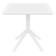 thumbnail image 2 of Siesta ISP106-WHI Table Carrée Ciel de 31 Po Blanc, 2 of 7
