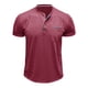 thumbnail image 4 of pstuiky camisetas camisas para hombre, Blusa de manga corta con cuello vuelto, bolsillos y botones de colores lisos para hombre camisas casuales para hombre l, 4 of 8