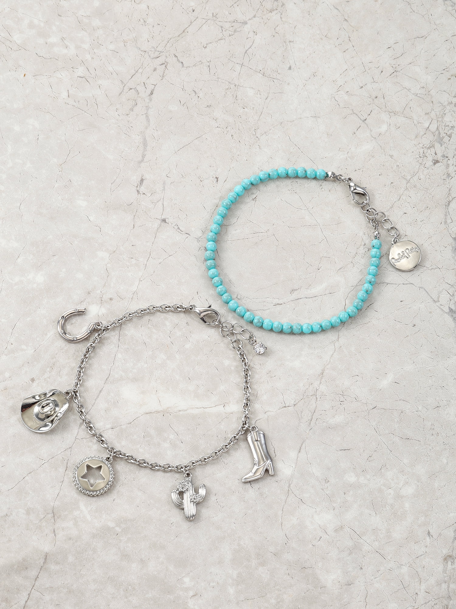 Packed Party Women's Rodeo Sweetheart Charm Bracelet, 2 Pieces