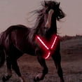 thumbnail image 2 of Maoww Réglable Cheval Pectoral Collier Haut Harnais Extérieur Visible Rouge, 2 of 9