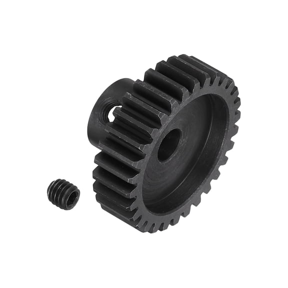 RC 32P Pinion Gear 5mm Shaft, 30T Motor Gears Carbon Steel for 1/10 RC Model Car Boat Drone