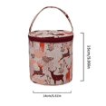 thumbnail image 2 of Nueva bolsa redonda para tejer, bolsa de almacenamiento diario para el hogar, bolsa para guardar hilo de lana, agujas de coser de crochet, bolso para herramientas de tejido, bolsa para guardar hilo, 2 of 4